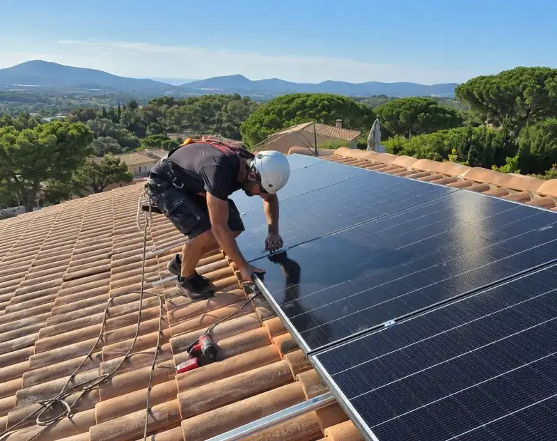 Installateur panneaux solaires Rocbaron — pose photovoltaïque sur toiture