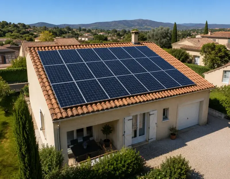 Prime à l'autoconsommation panneaux solaires Rocbaron — aide financière de l'État